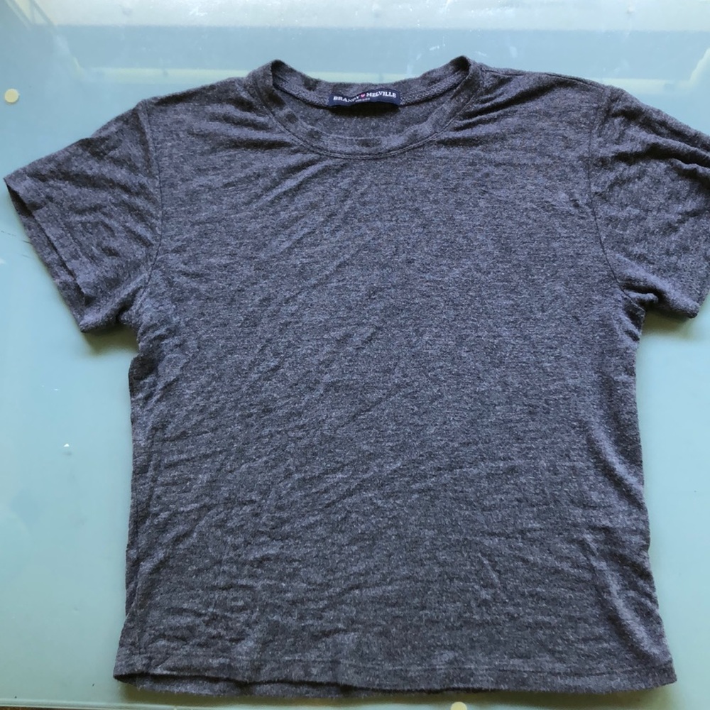 super soft simple gray tee